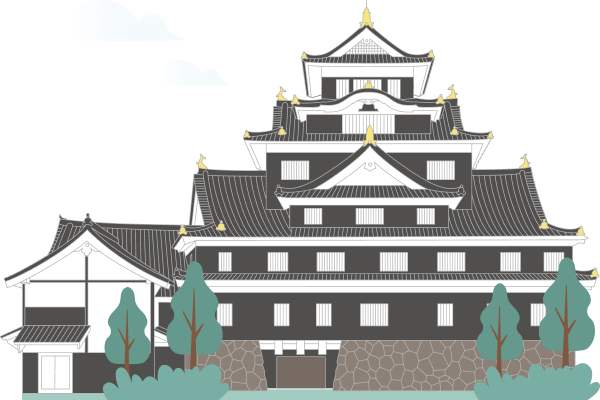 岡山城イラスト